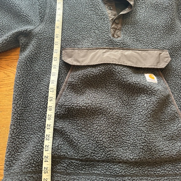 Navy Fleece Carhartt Pullover - Picture 6 of 7
